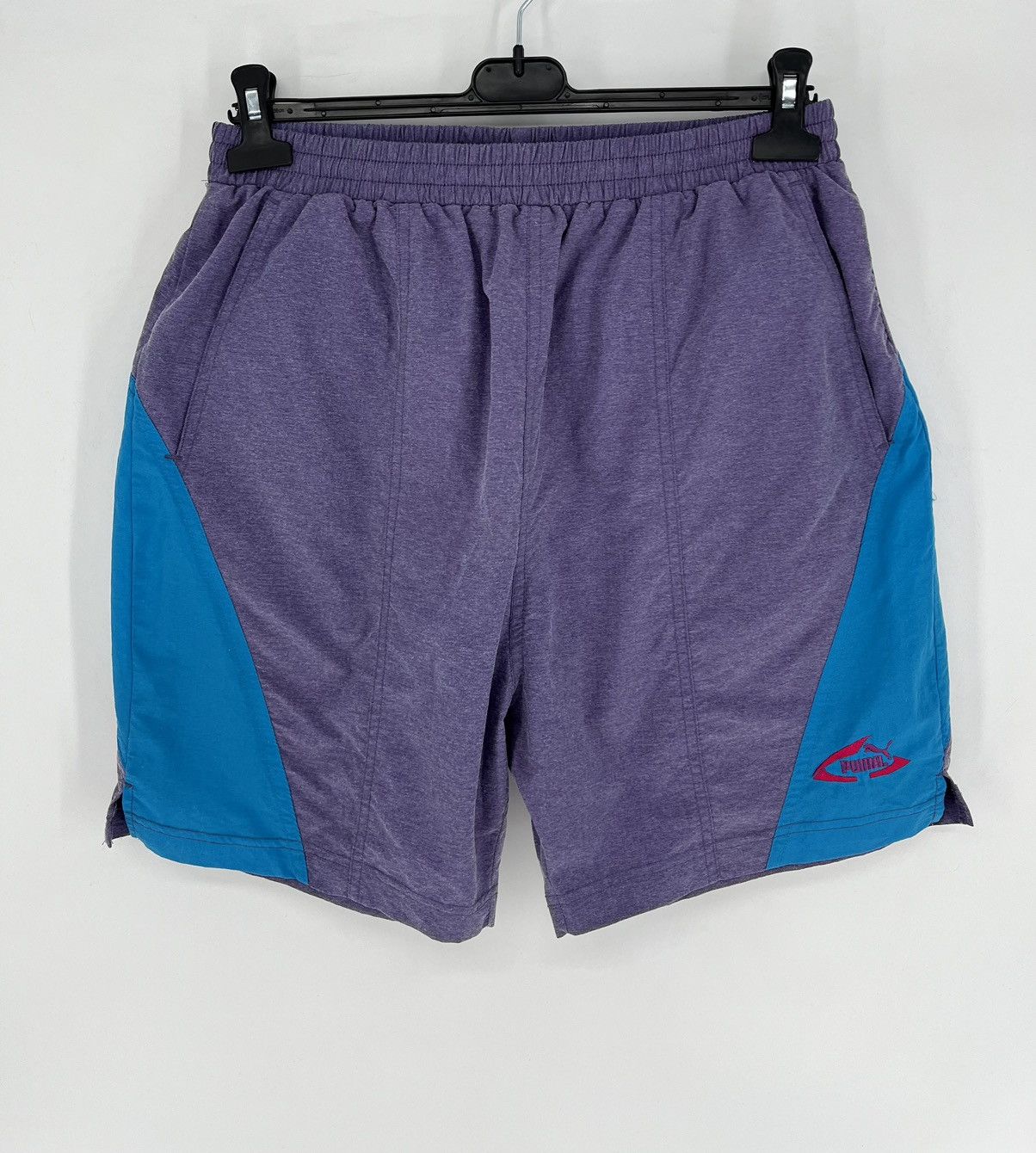 Puma × Vintage Vintage 90s Puma Mini Logo Shorts Streetwear Style Y2K nylo Size US 36 / EU 52 - 2 Thumbnail