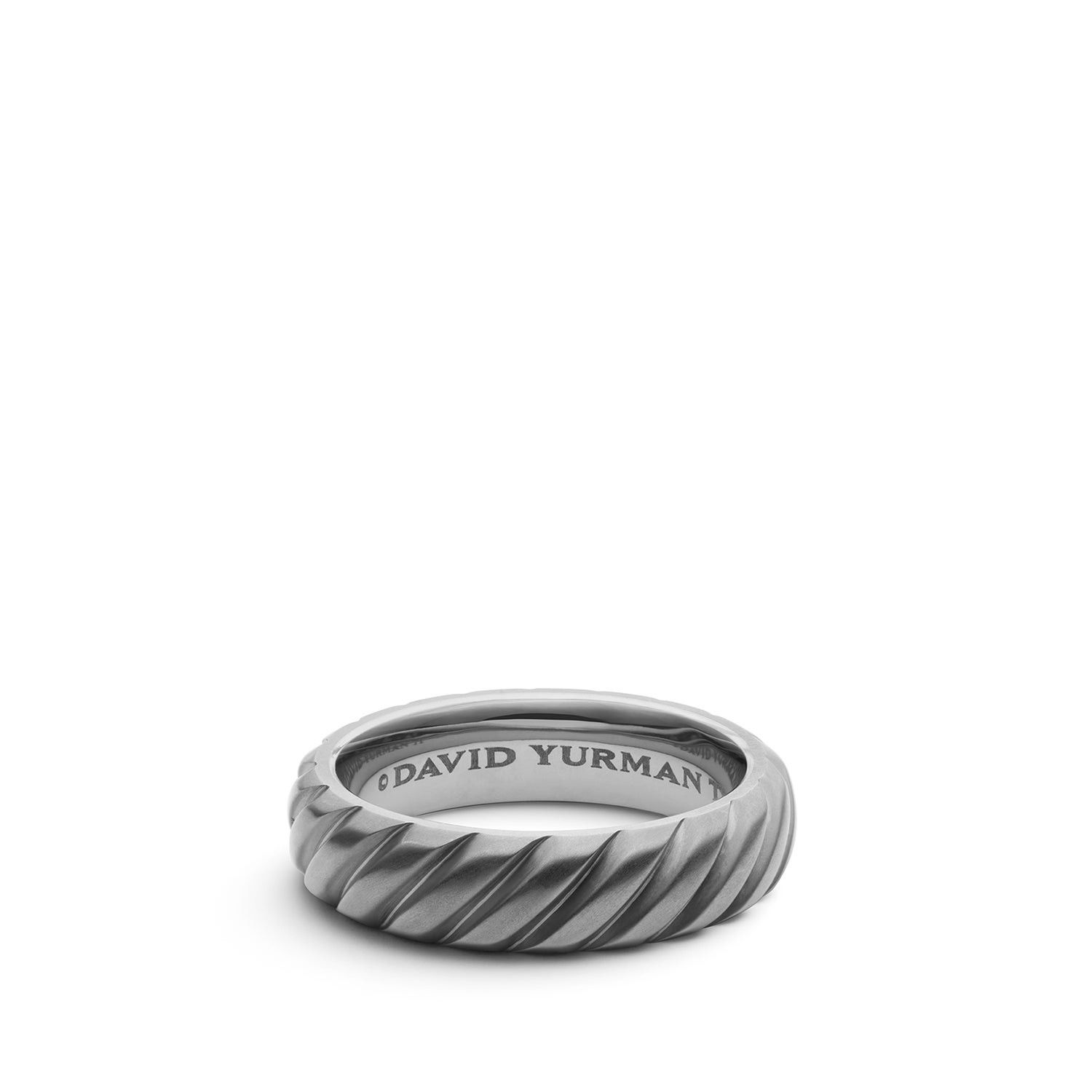 David Yurman o1w1db10526 R15463M/Size 8/Modern Cable Band Ring in Black Size ONE SIZE - 1 Thumbnail