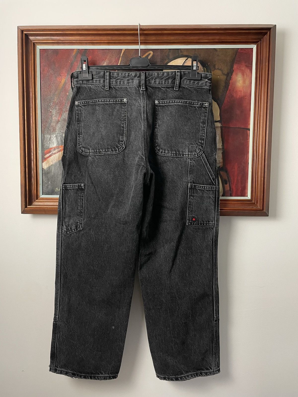 Rhude × Zara Carpenter Distressed Denim Jeans Rhude x Zara Double Knee Size US 32 / EU 48 - 2 Thumbnail