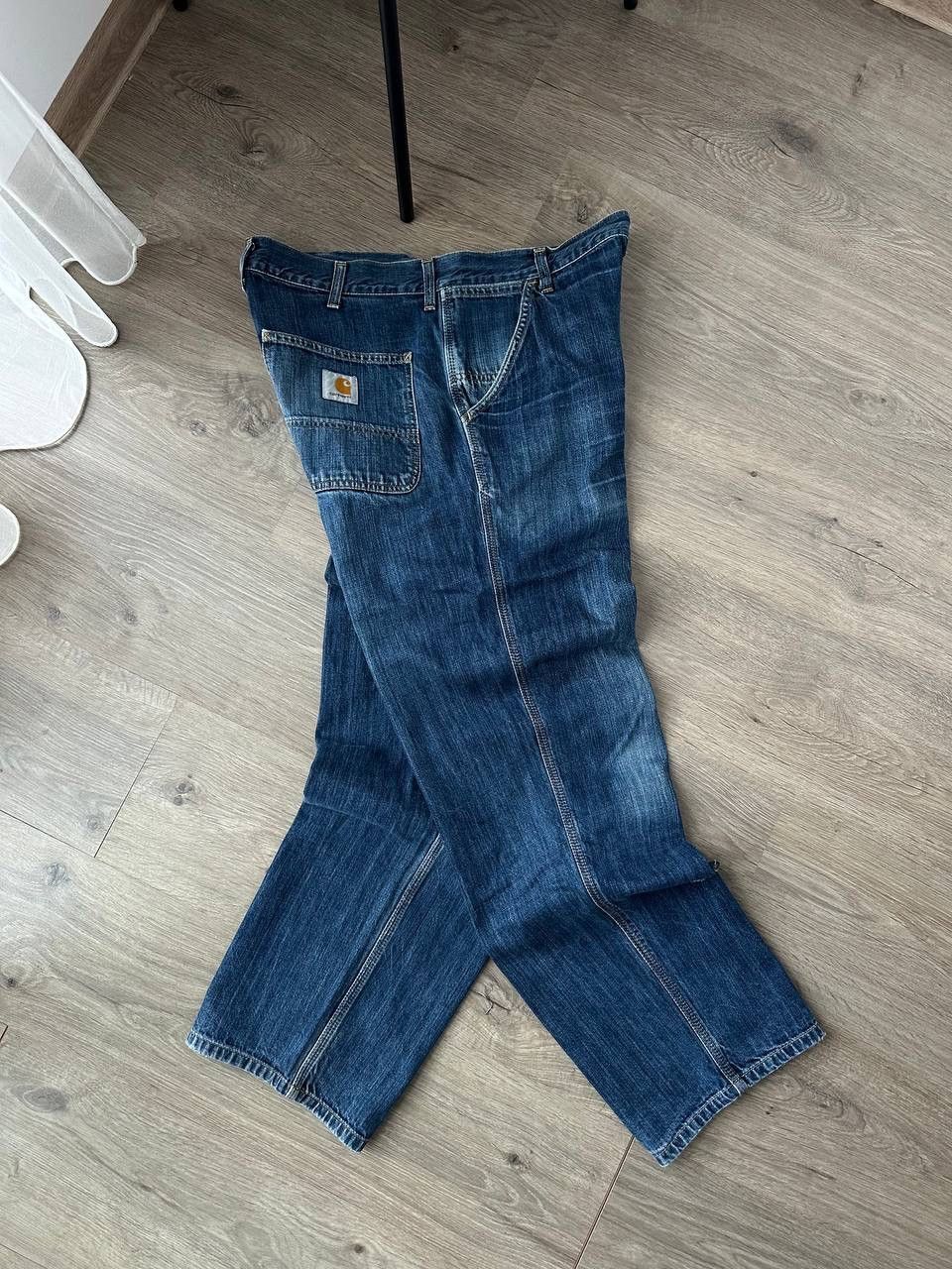 Carhartt × Carhartt Wip × Vintage Vintage Carhartt Simple Denim Distressed Faded Pants Size US 34 / EU 50 - 18 Thumbnail