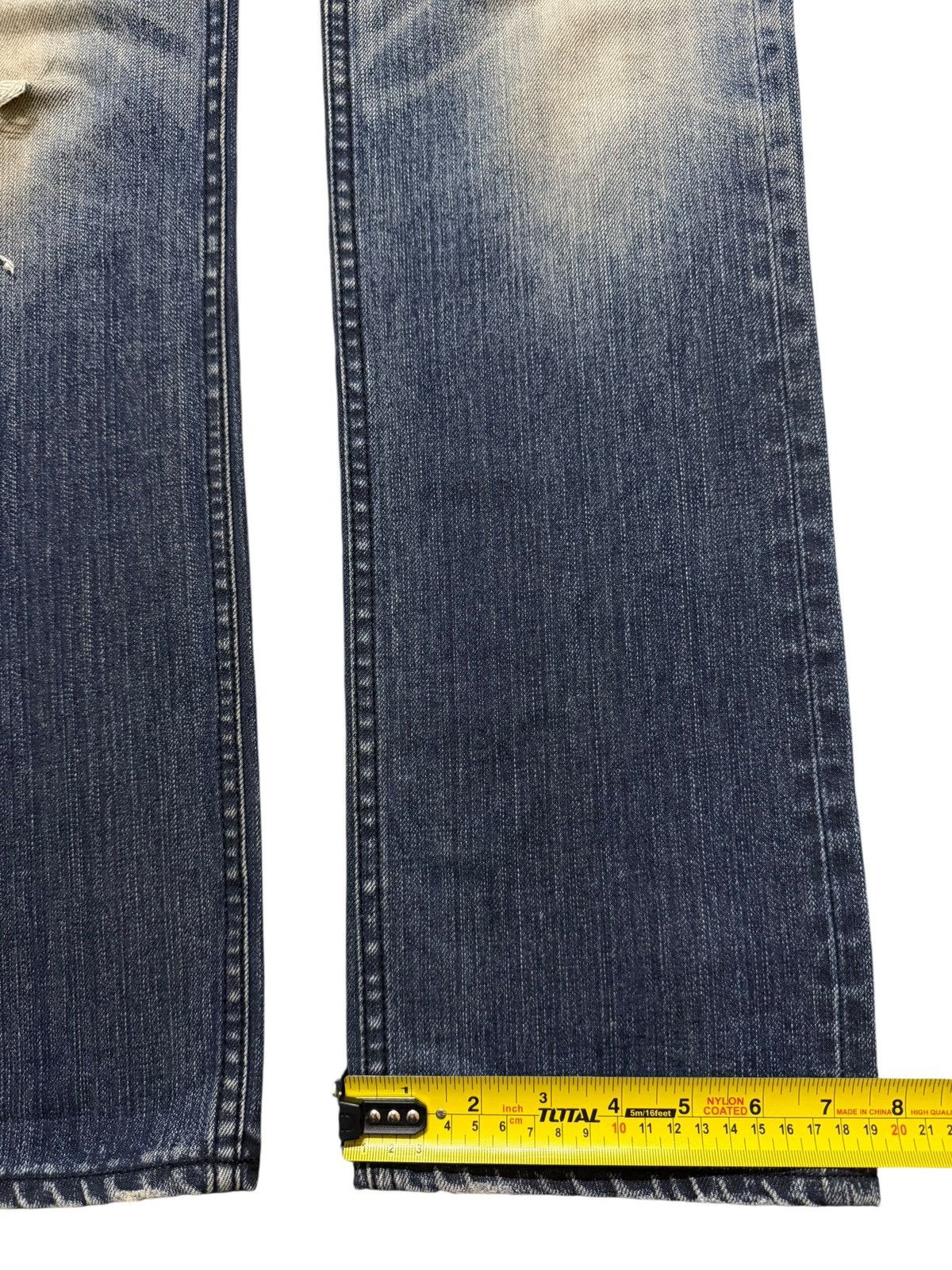 semanticdesign Vintage 90s Japanese Brand Faded Wash Distress Straight Leg Size US 31 - 14 Thumbnail