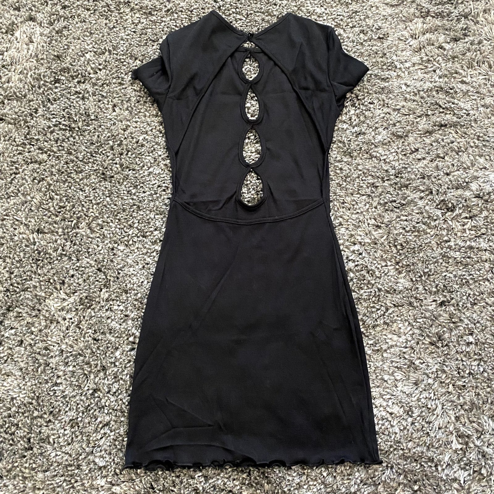 Shein Cut Out Button Front Backless Bodycon Dress in Black, Size S Size S / US 4 / IT 40 - 3 Thumbnail