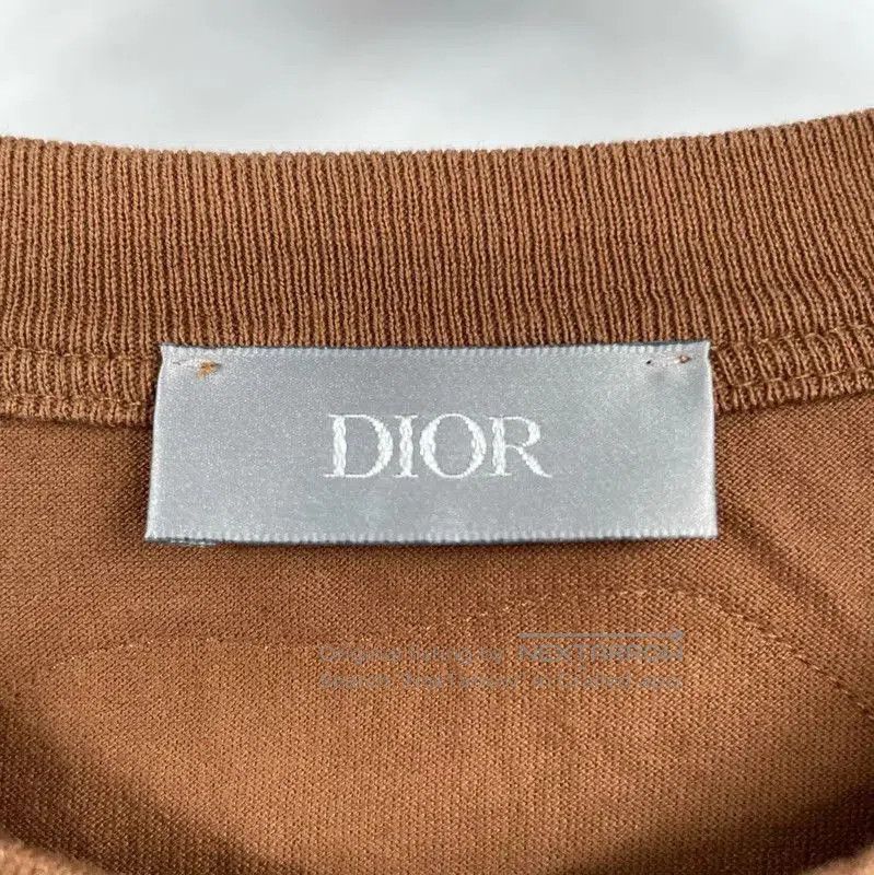 Dior Dior Brown Cotton Men's Short-Sleeve T-Shirt . Size US L / EU 52-54 / 3 - 3 Thumbnail