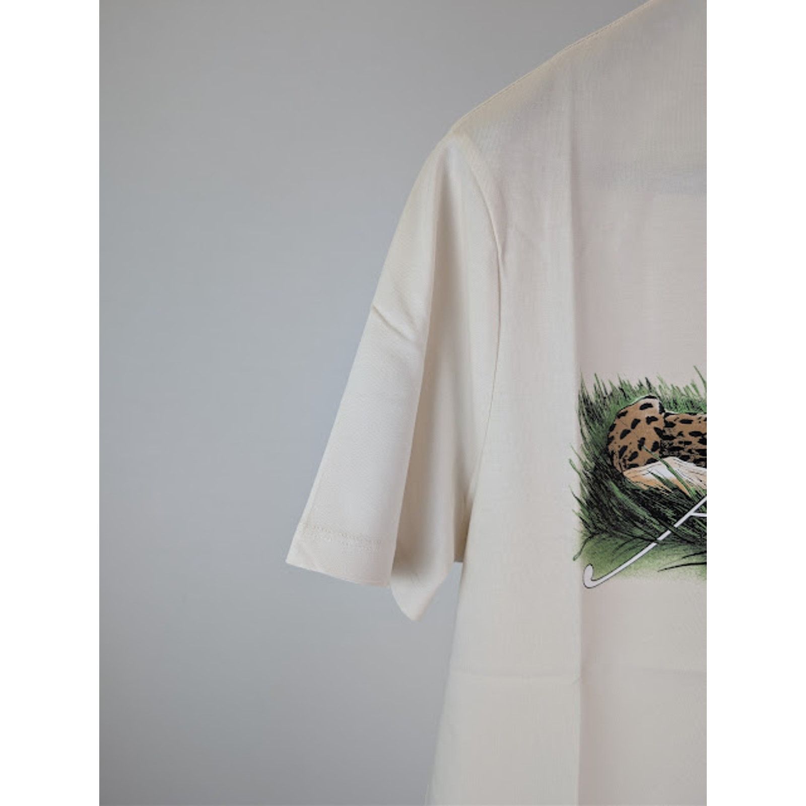 Amiri o1rshd1 Q:2 / Cheetah Logo T-shirt in Alabaster Size US L / EU 52-54 / 3 - 6 Thumbnail