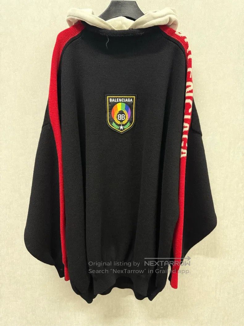 Balenciaga Balenciaga Double B Wheat Ear Rainbow Embroidered Hooded S Size US S / EU 44-46 / 1 - 1 Thumbnail