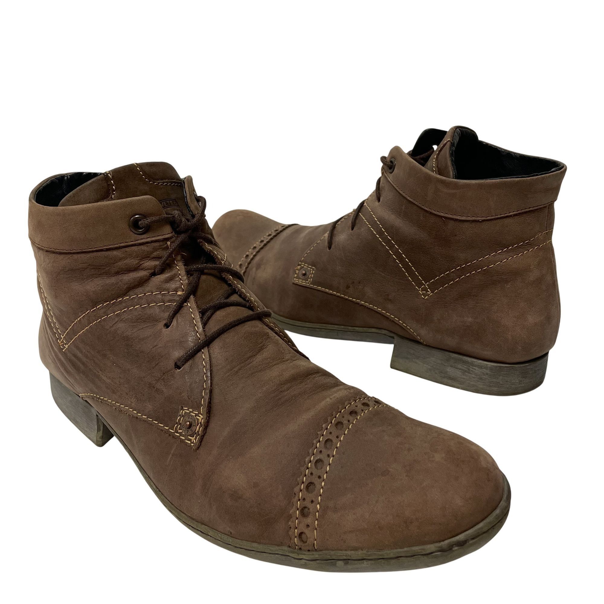 Levi's Vtg Levi's Brown Leather Cap Toe Casual Ankle Boots Size US 11 / EU 44 - 1 Thumbnail