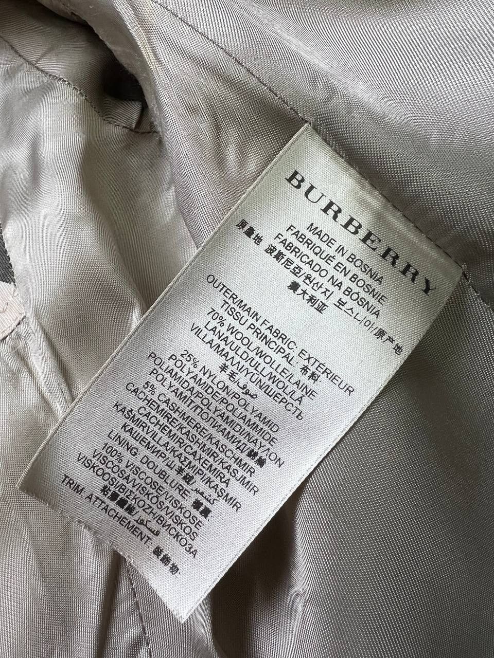 Burberry Burberry Brit womens cashmere wool blend coat Size S / US 4 / IT 40 - 9 Thumbnail