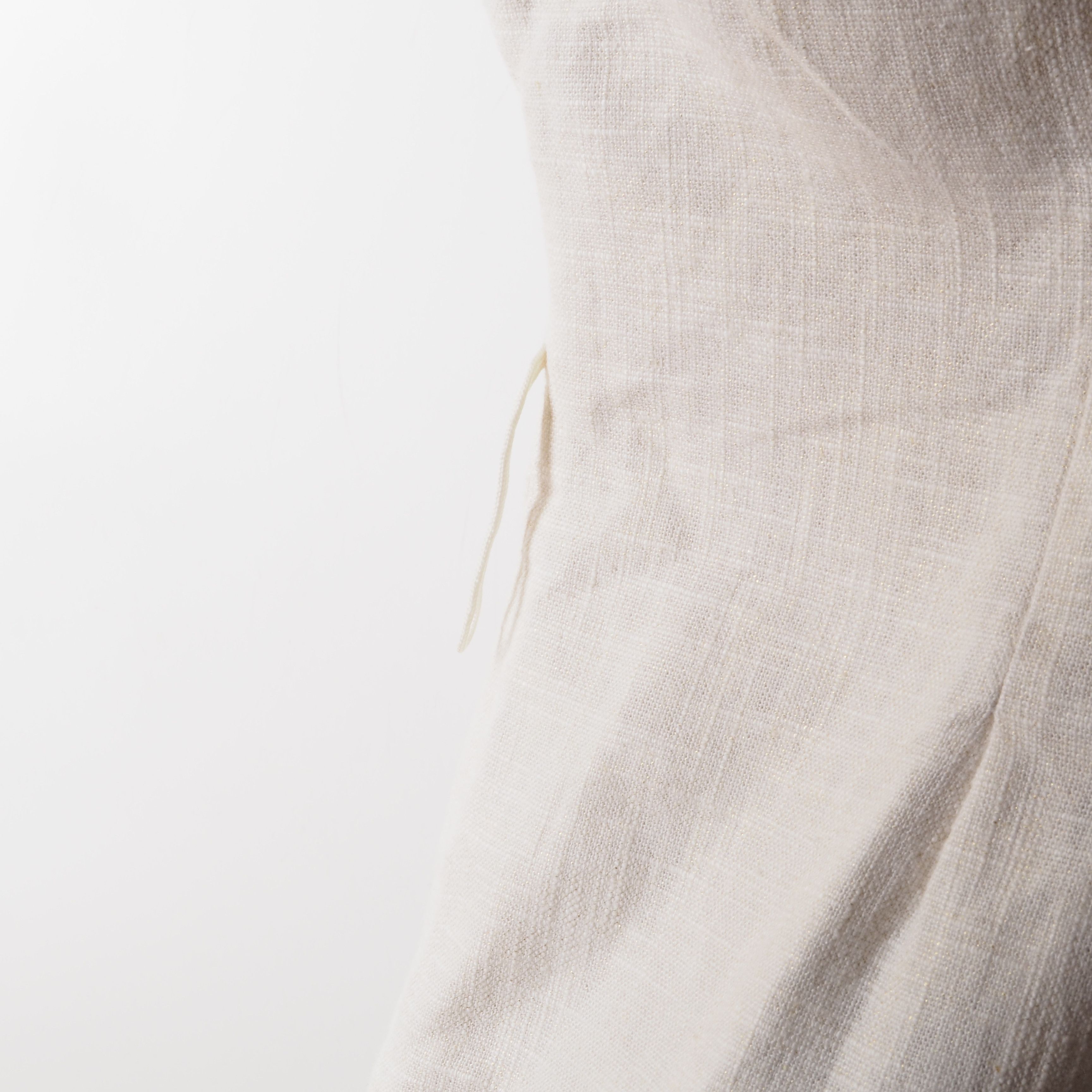 Stella McCartney STELLA MCCARTNEY Vintage Linen Ivory Cape Kimono Jacket Size S / US 4 / IT 40 - 4 Thumbnail