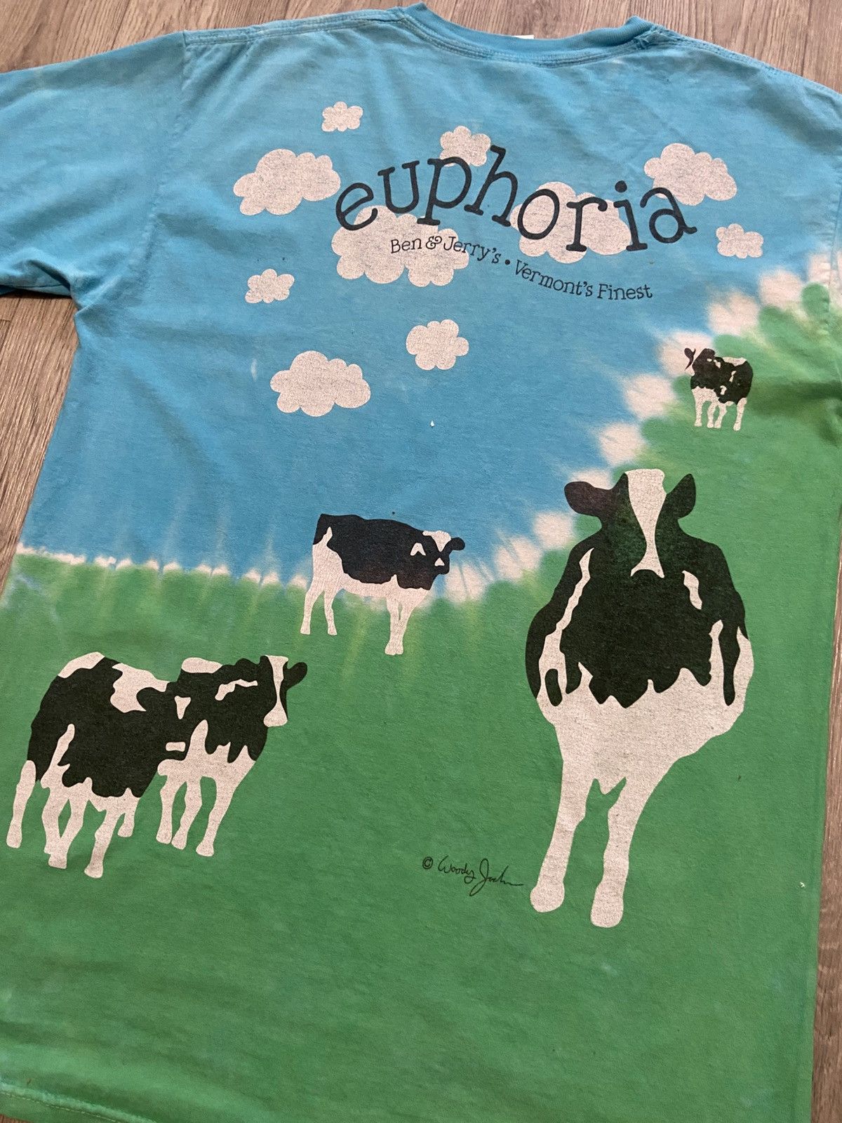 Vintage Vintage Euphoria Cow Ben Jerrys AOP T-Shirt Tie Dye M Size US M / EU 48-50 / 2 - 5 Thumbnail