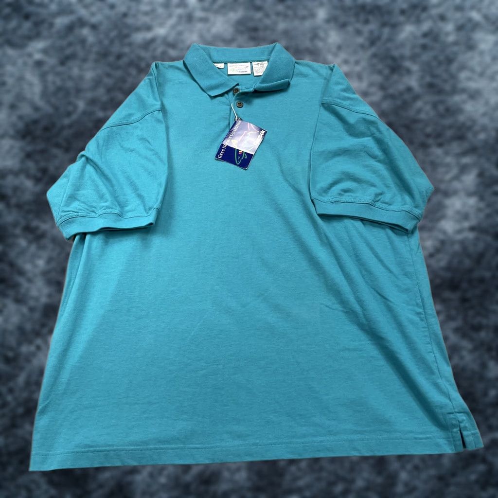 Reebok VINTAGE Greg Norman Reebok Polo Shirt Mens L Blue Golf Cotton 90s Shor t Sleeve Casual All Seasons Logo Mens Size US L / EU 52-54 / 3 - 1 Thumbnail