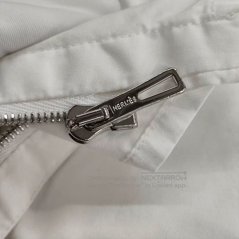 Hermes Hermes Long Sleeve Shirt White Size XXS / US 00 / IT 34 - 4 Thumbnail