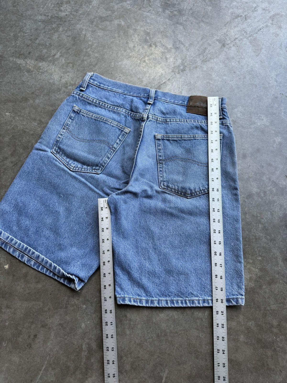 Lee Vintage 90’s/00’s Lee Light Denim Jean Shorts Size US 32 / EU 48 - 5 Thumbnail