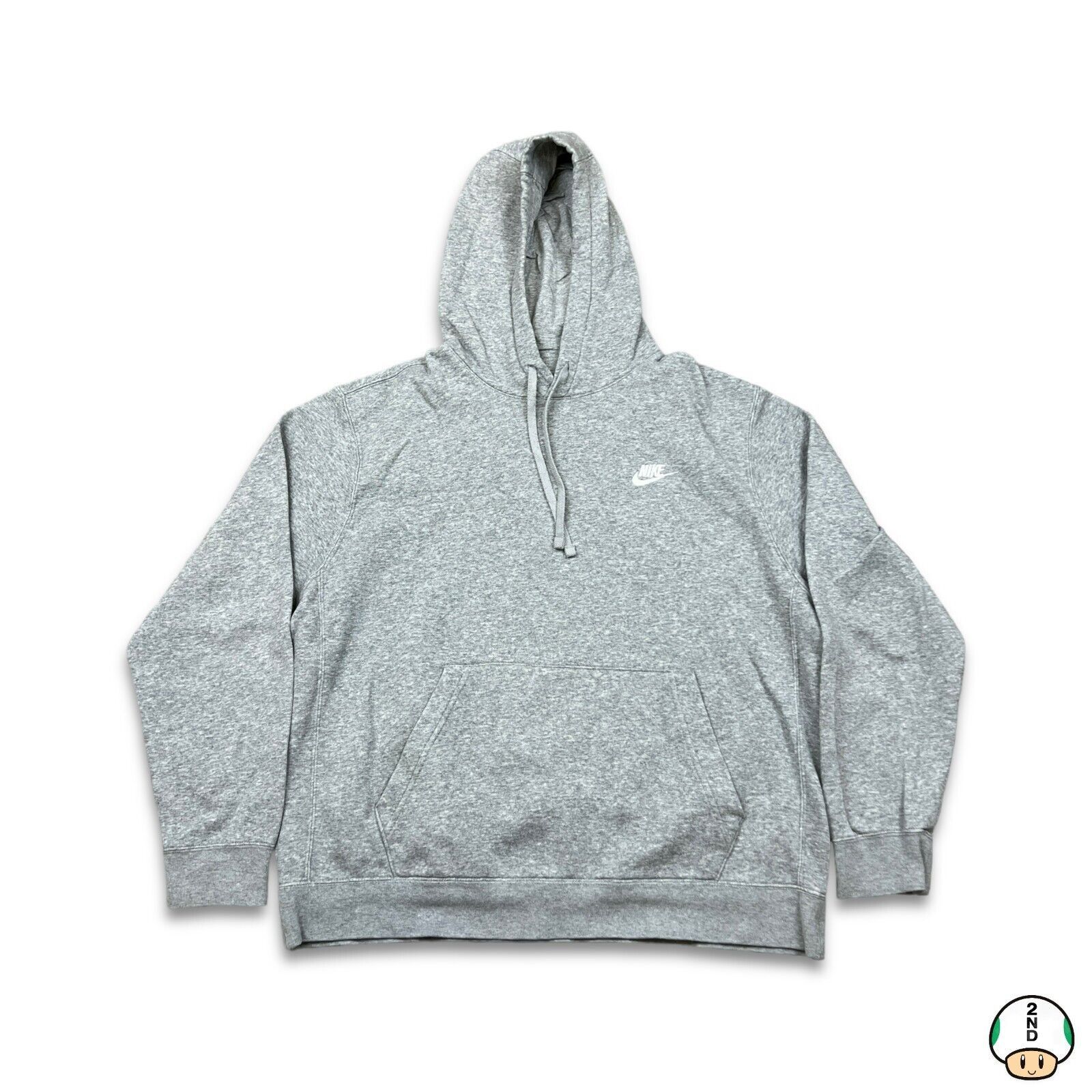 Nike × Vintage Nike Sportswear Hoodie Large Swoosh Fleece Pullover Hooded Size US L / EU 52-54 / 3 - 1 Thumbnail
