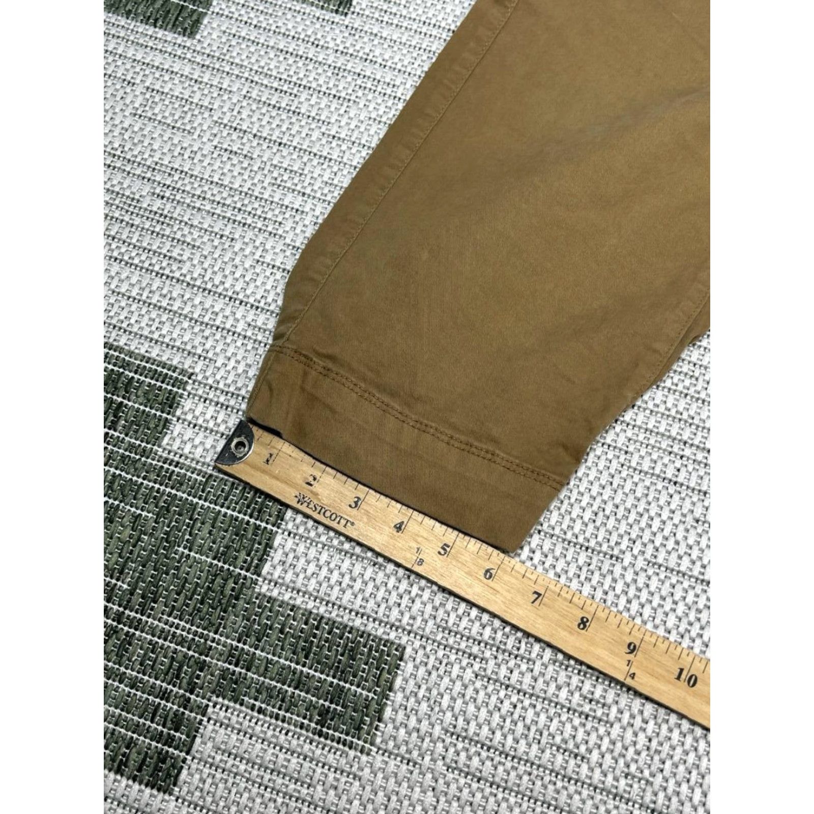 Flint And Tinder Flint And Tinder Pants Mens 36 Tan Brown Cotton Tapered Chino Casual Size US 36 / EU 52 - 4 Thumbnail