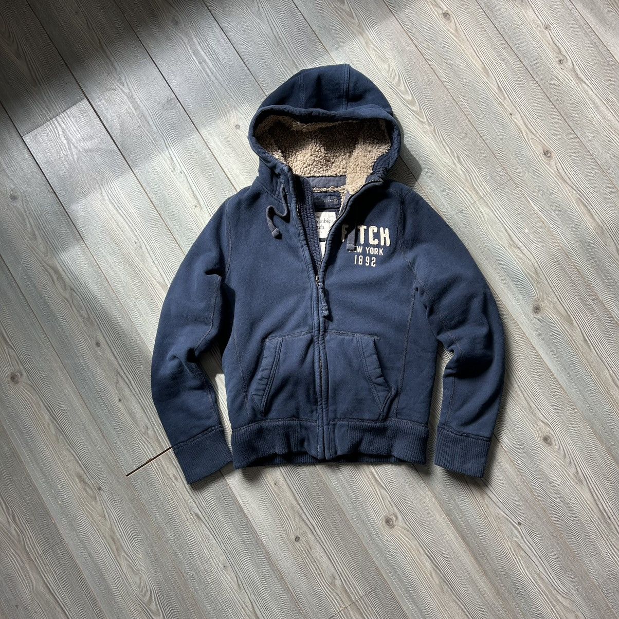 Abercrombie & Fitch Vintage Y2K Abercrombie& Fitch Wolf Heavy Zip Hoodie Jacket Size US M / EU 48-50 / 2 - 11 Thumbnail