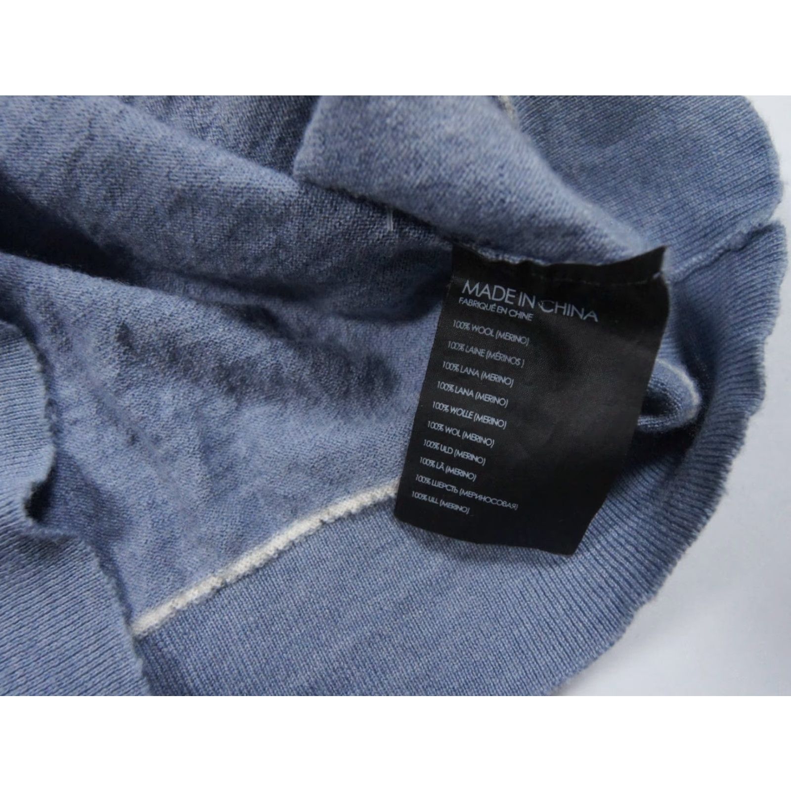 Club Monaco VINTAGE Club Monaco Men's Sweater Pullover Knit Long Sleeve V-Neck Wool Casual & Dressy Small Blue Size US S / EU 44-46 / 1 - 6 Thumbnail