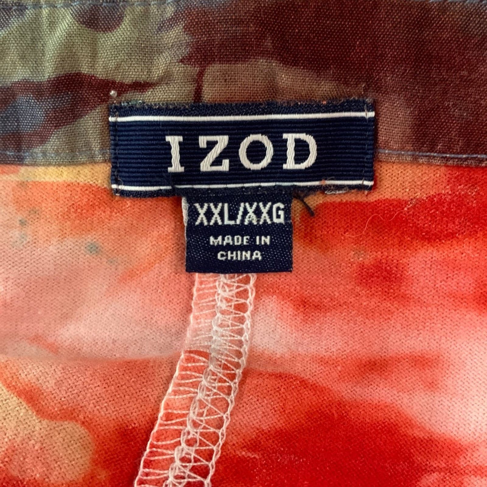 Izod *IZOD Women's Size 2X Tunic Top Tie Dye Cotton Lace Detail Size XXL / US 16-18 / IT 52-54 - 9 Thumbnail