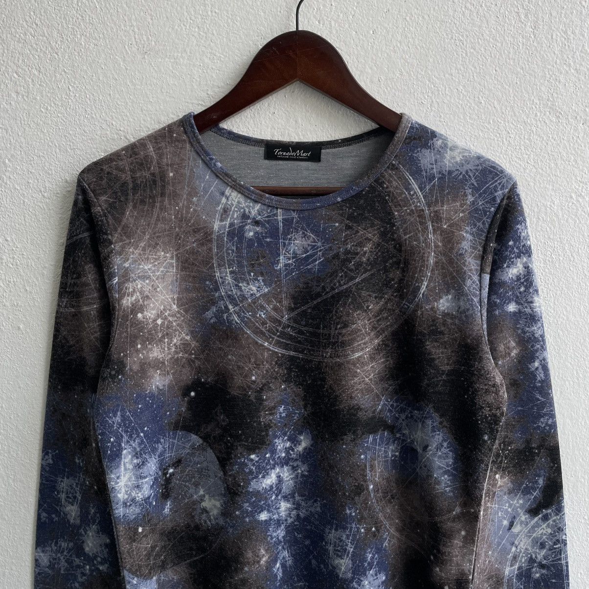 Tornado Mart Vintage Tornado Mart "Galaxy Pattern" Longsleeve Shirts Size US S / EU 44-46 / 1 - 2 Thumbnail