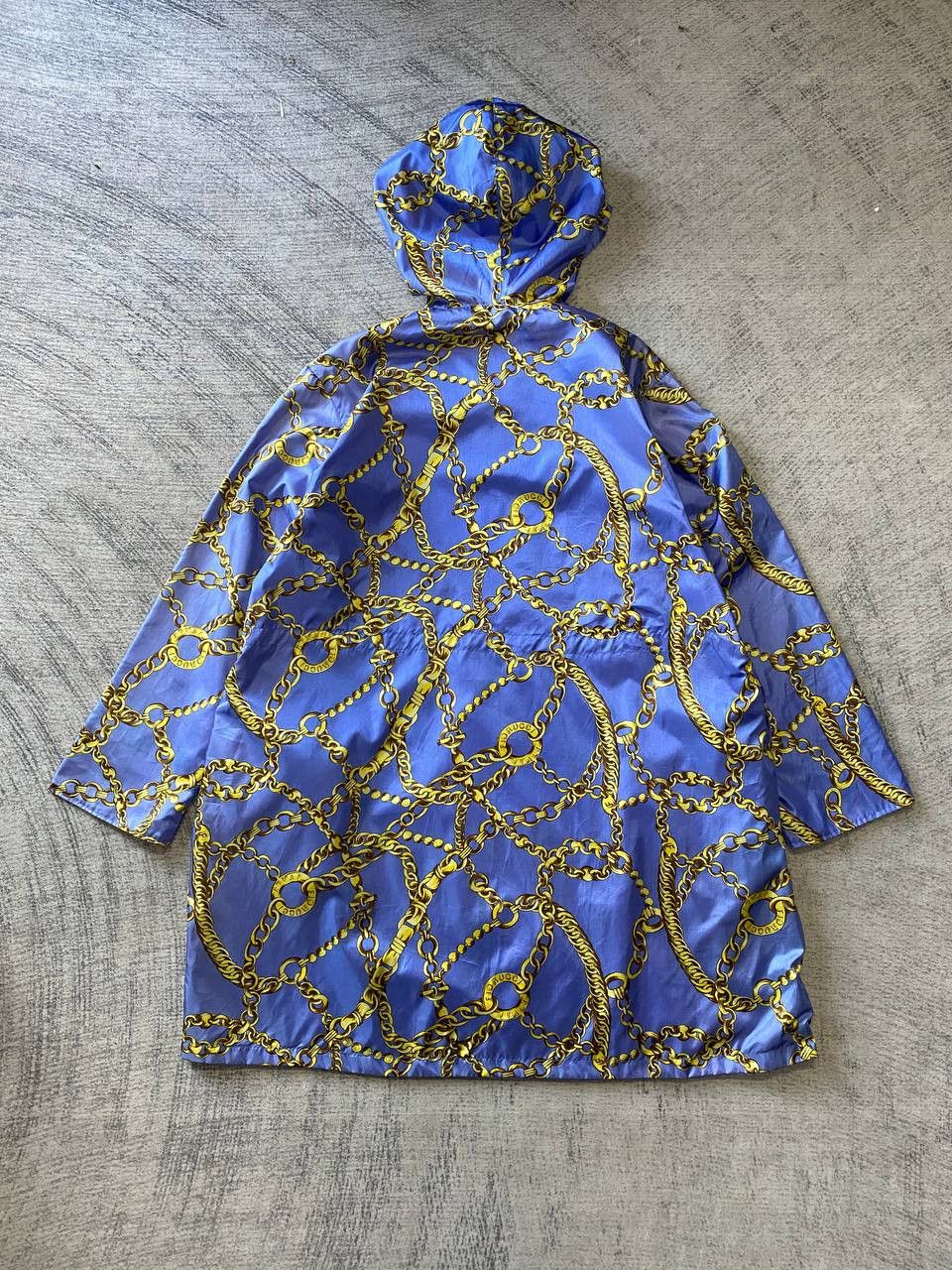 Fiorucci × Vintage Vtg Fiorucci Gold Chain Nylon Windbreaker Rain Coat Parka Size XL / US 12-14 / IT 48-50 - 9 Thumbnail