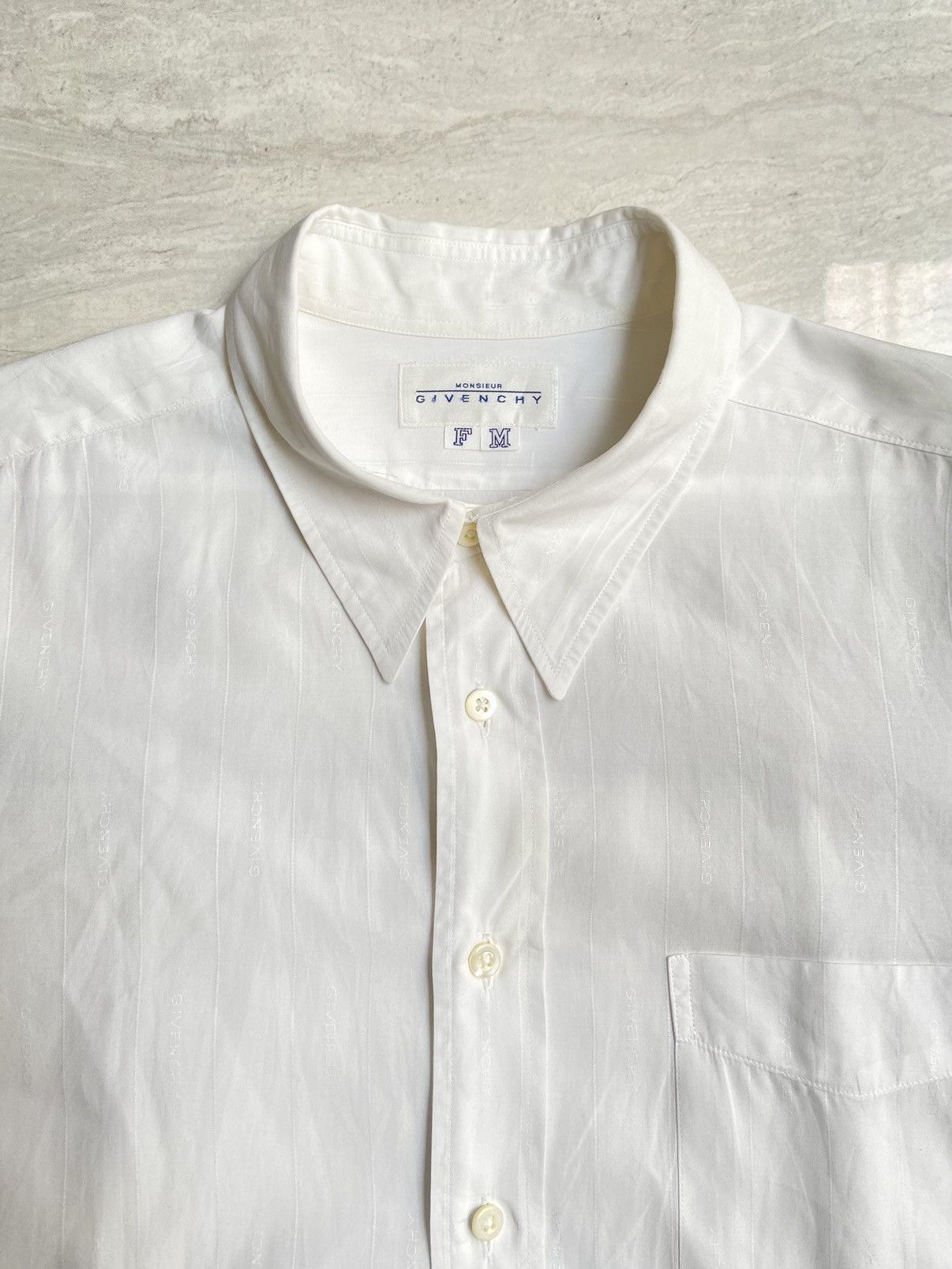 Givenchy GIVENCHY MONSIEUR White Shirt Size US S / EU 44-46 / 1 - 4 Thumbnail
