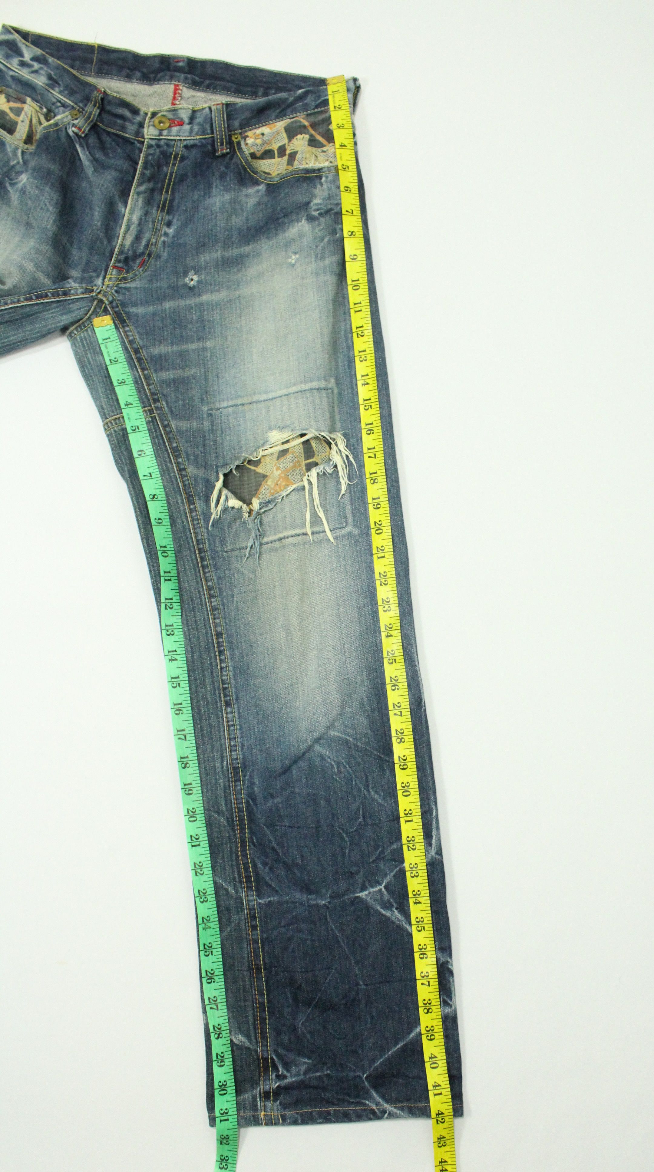 Eternal ETERNAL Denim Distressed Grunge Kapital Style Visvim Size US 32 / EU 48 - 19 Thumbnail
