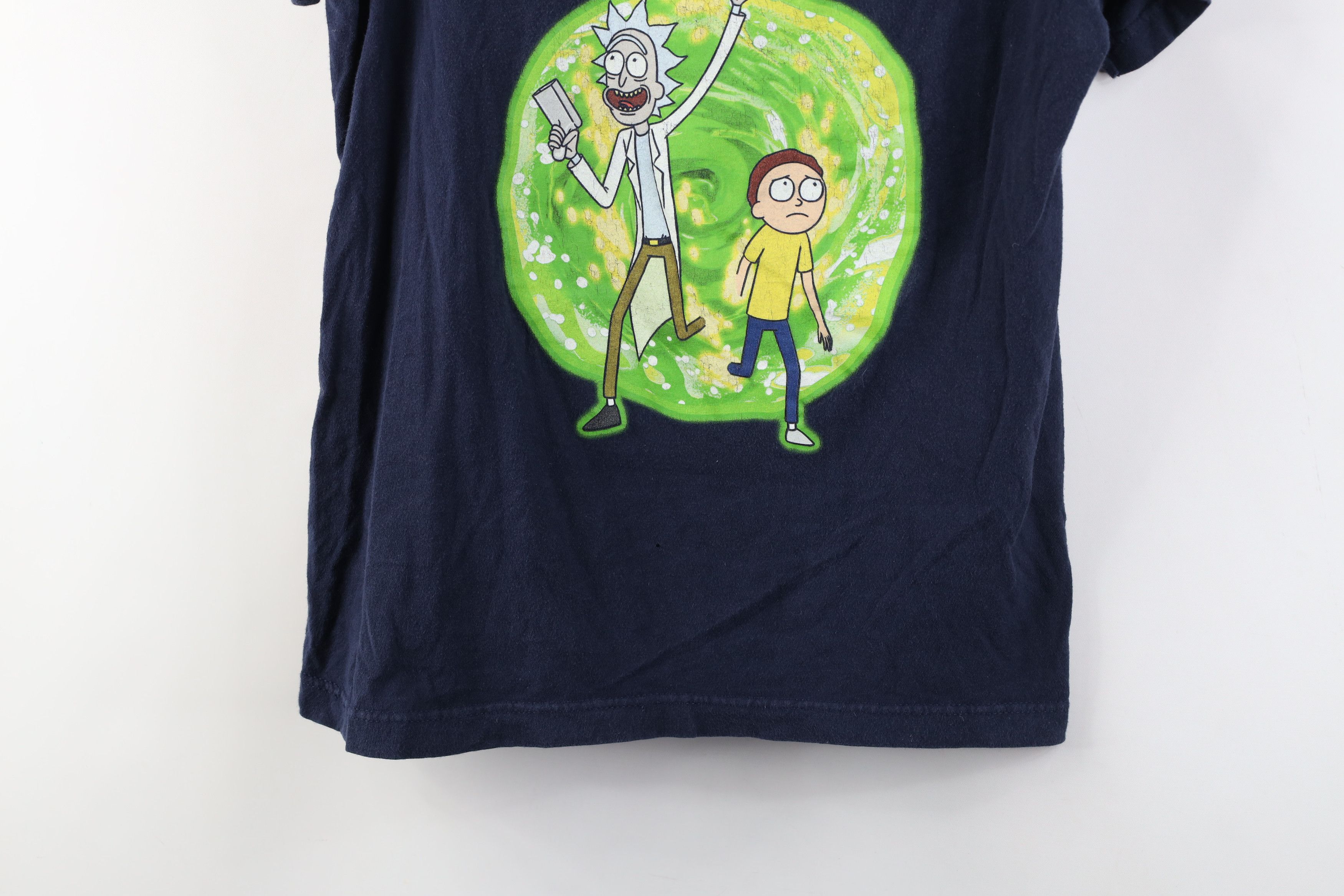 Vintage Y2K Rick and Morty Cartoon Short Sleeve T-Shirt Blue Size S / US 4 / IT 40 - 3 Thumbnail