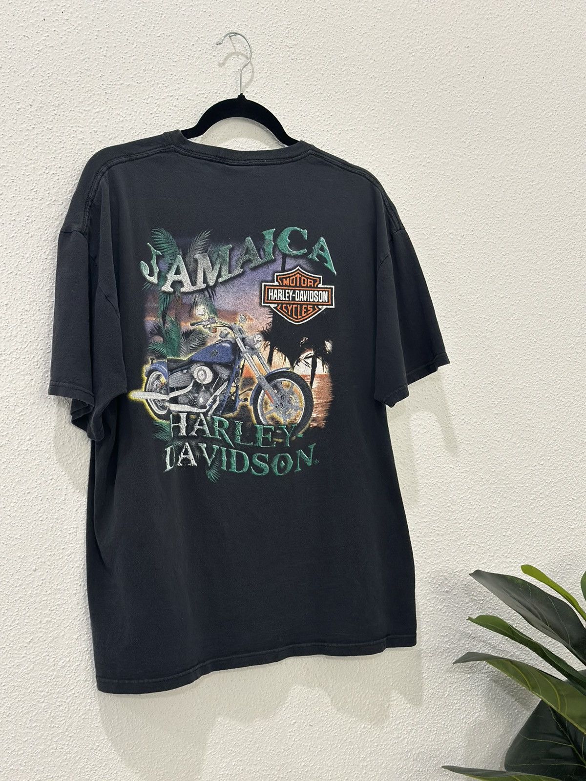 Harley Davidson Vintage Y2K Harley Davidson Jamaica Motorcycle Palm Trees L Size US L / EU 52-54 / 3 - 2 Thumbnail