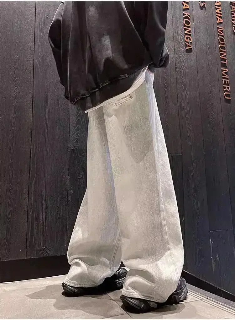 Japanese Brand Retro straight leg casual wide leg jeans Size US 30 / EU 46 - 2 Thumbnail