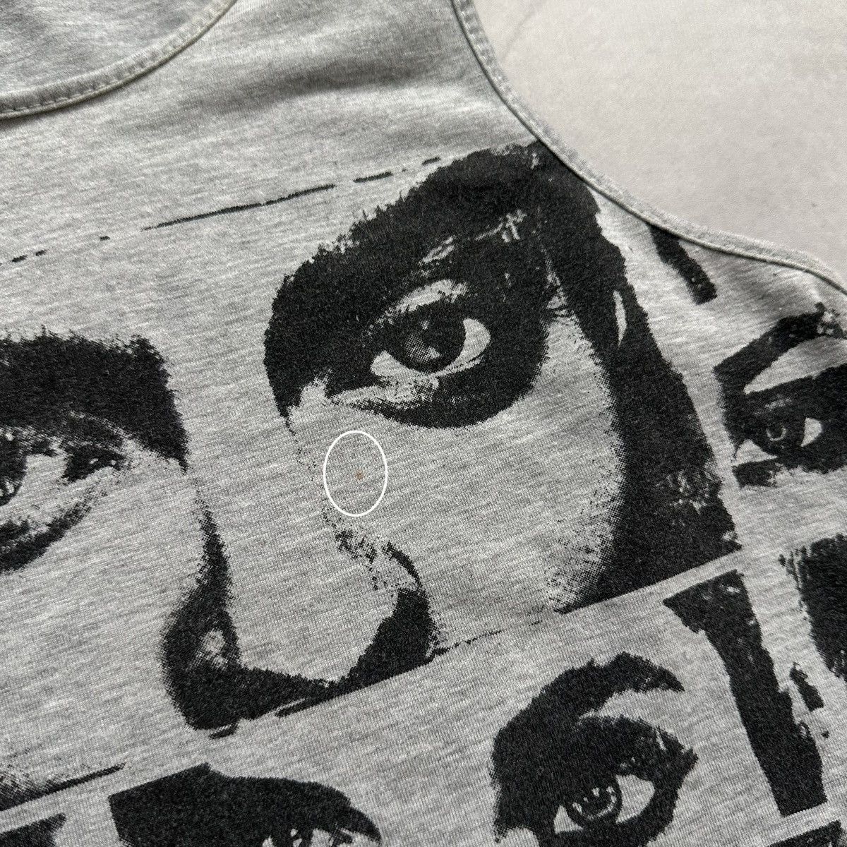 20471120 × Hysteric Glamour × Japanese Brand Y2K Eyes Japan Tank Top Hysteric Glamour Cop Copine Vibe Size S / US 4 / IT 40 - 4 Thumbnail
