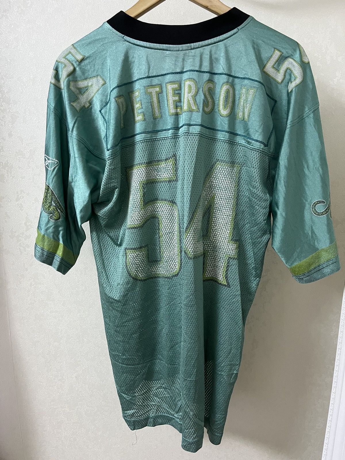 NFL × Reebok × Vintage Reebok Jacksonville Jaguars #54 Peterson Blokecore Jersey Size US M / EU 48-50 / 2 - 2 Thumbnail