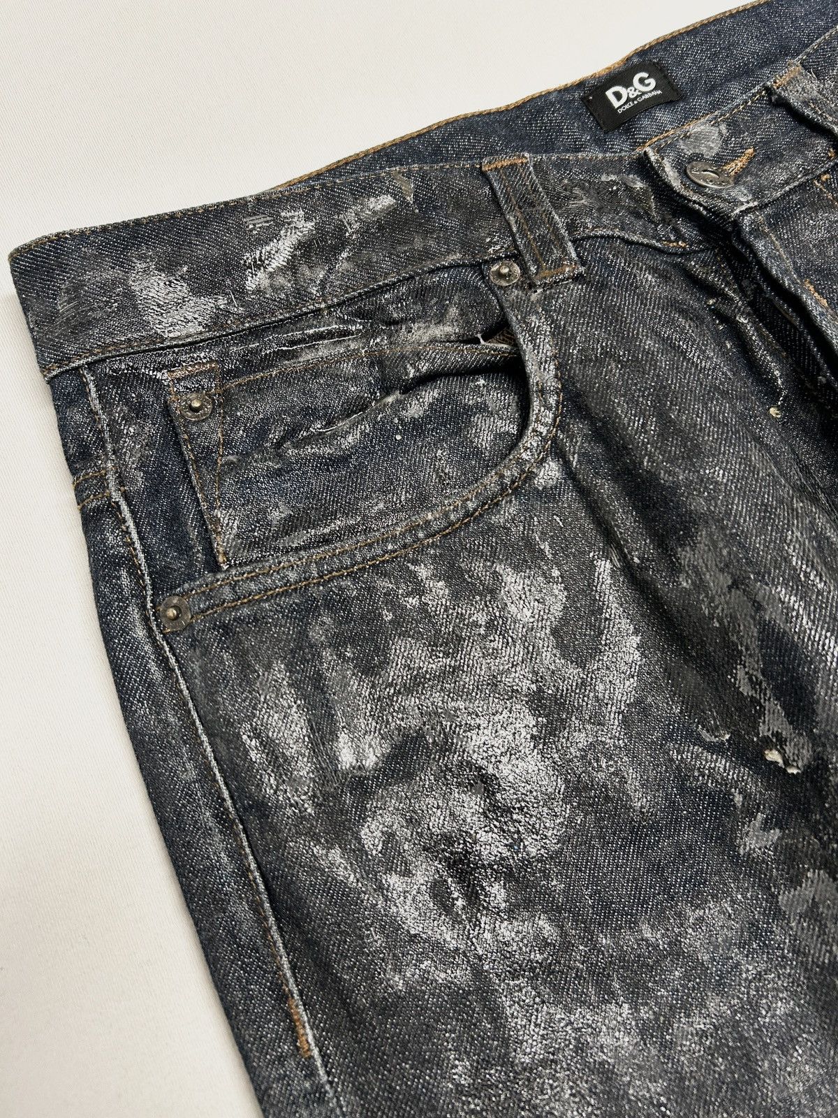 Dolce & Gabbana 2000s Indigo Waxed Denim Jeans Size US 32 / EU 48 - 5 Thumbnail
