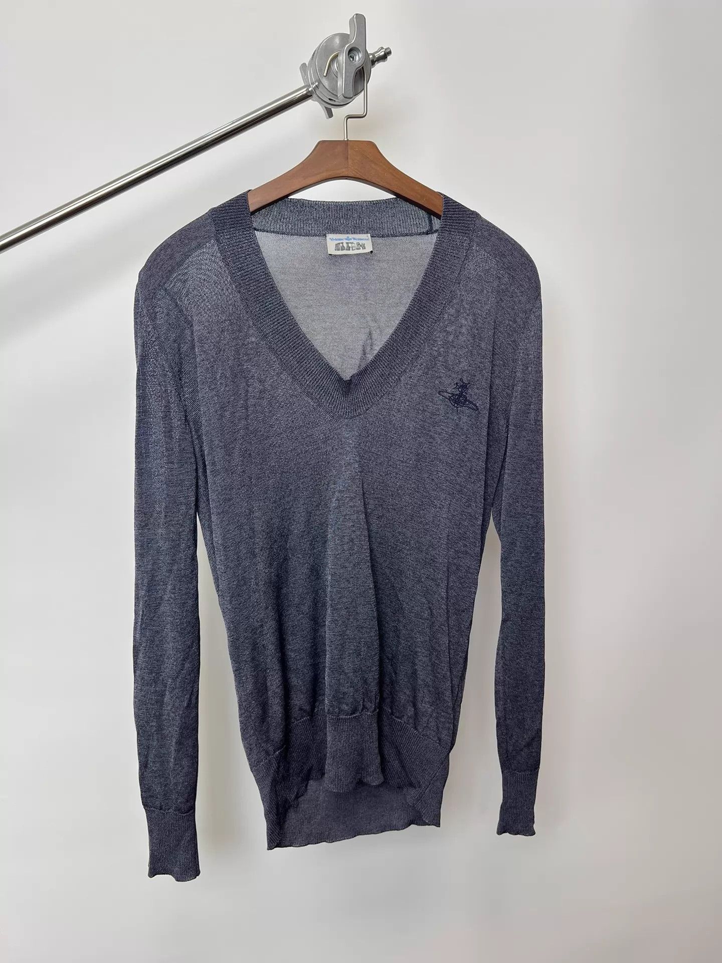 Vivienne Westwood Vivienne Westwood Embroidered Mini Logo Blend Knit Sweater Size M / US 6-8 / IT 42-44 - 2 Thumbnail