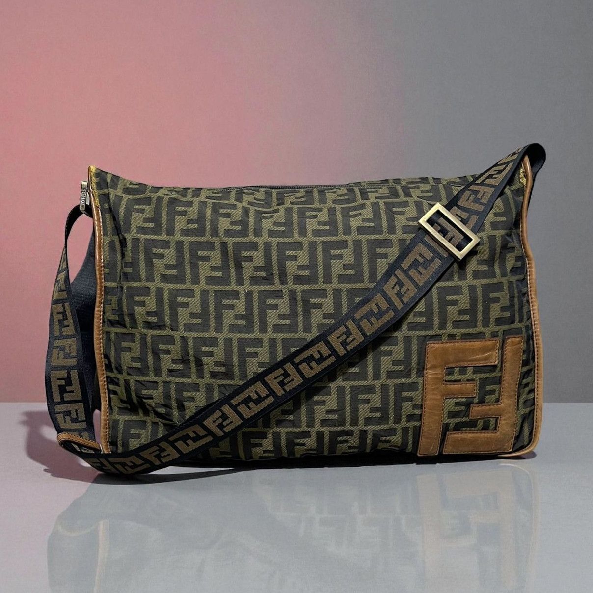 Fendi Vintage Fendi FF Zucca Logo Large Crossbody Size ONE SIZE - 1 Thumbnail