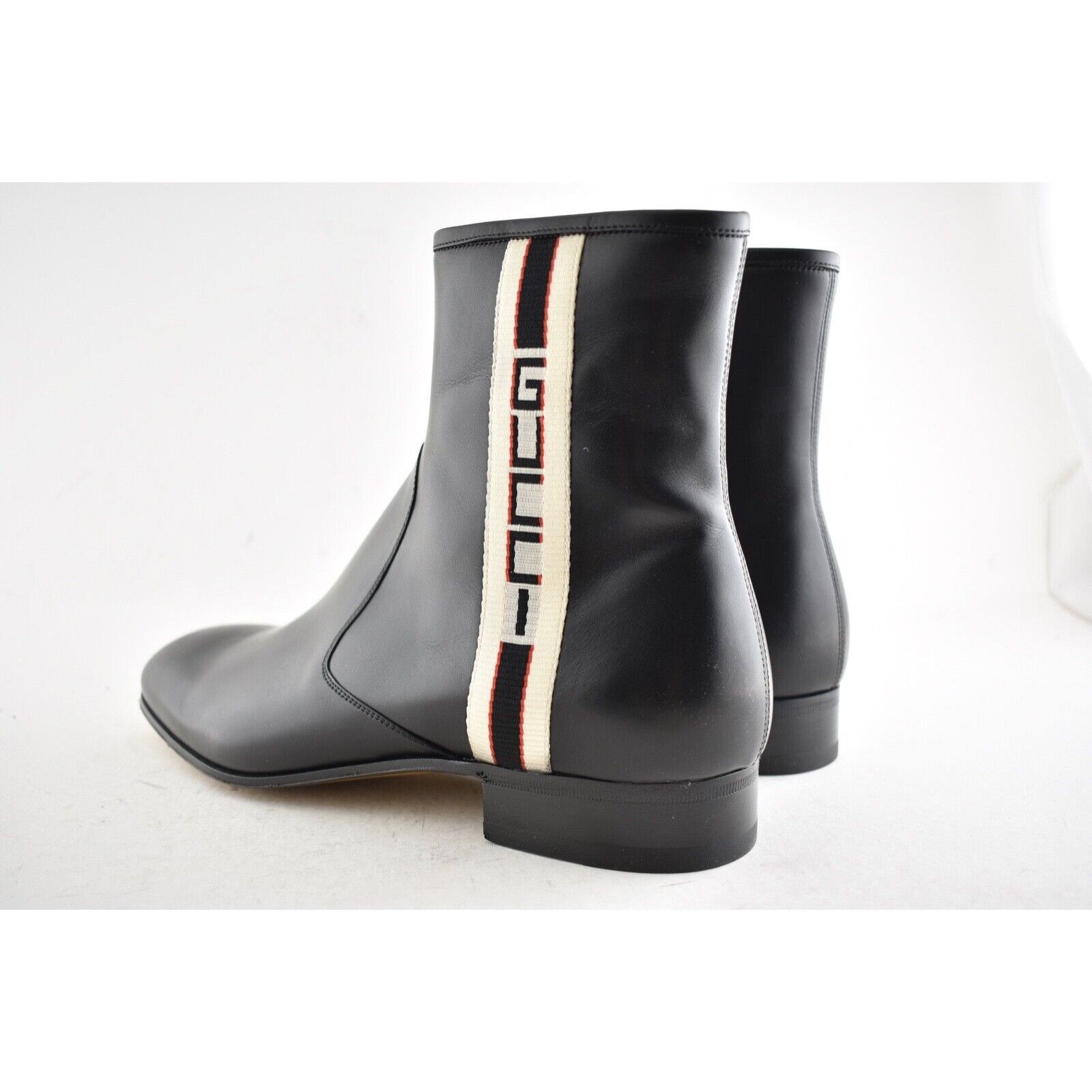 Gucci Gucci Mens Bonny Black Leather Chelsea Zipper Boots G 8 9 Size US 9 / EU 42 - 10 Thumbnail