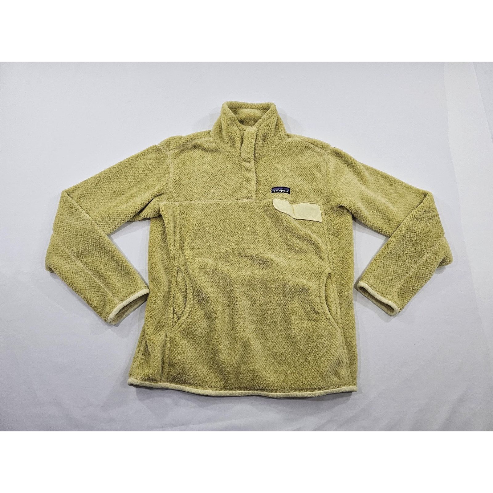 Patagonia Patagonia Snap-T Style Fleece Jacket Yellow Womens Sz L Size L / US 10 / IT 46 - 1 Thumbnail