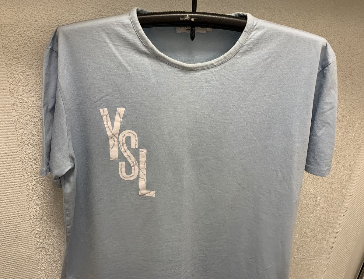 Yves Saint Laurent Yves Saint Laurent YSL blue t-shirt 2xl xxl Size US XXL / EU 58 / 5 - 2 Thumbnail