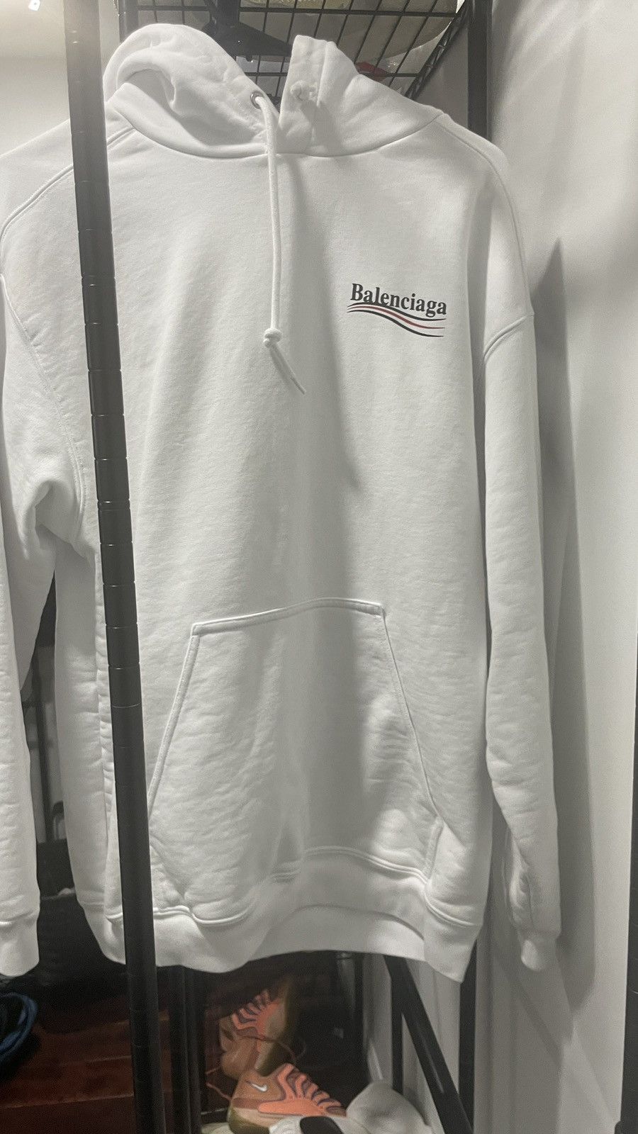 Balenciaga Balenciaga White Hoodie Size US S / EU 44-46 / 1 - 1 Thumbnail