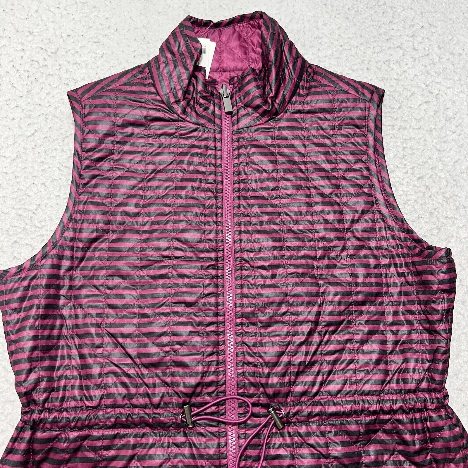 Chicos Chico's 00P Reversible Vest Purple Sleeveless Jacket Pockets Size XXS / US 00 / IT 34 - 5 Thumbnail