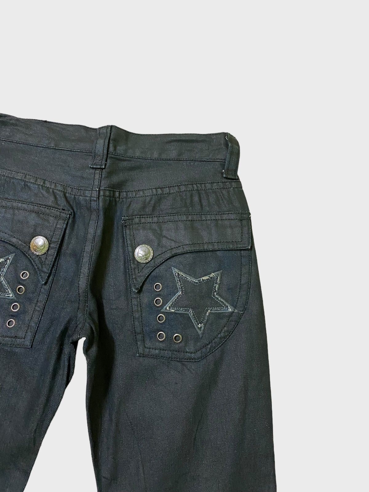 Hysteric Glamour × Le Grande Bleu (L.G.B.) LOWBOX 🌟 Waxed Rick Owen's style Denim Size US 28 / EU 44 - 11 Thumbnail