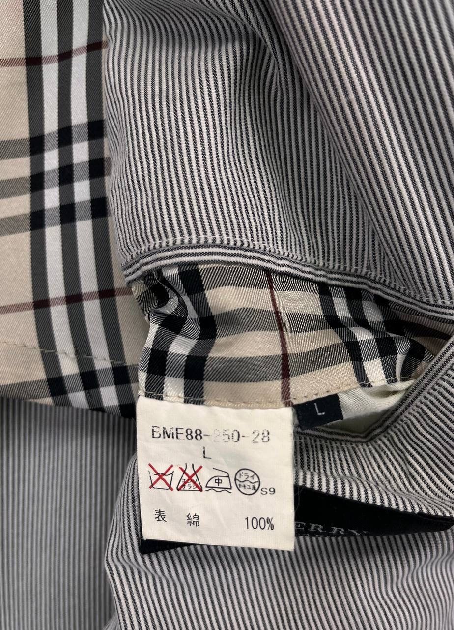 Burberry Vintage 90s Burberry Black Label Hickory Striped Coat Jacket Size US L / EU 52-54 / 3 - 10 Thumbnail