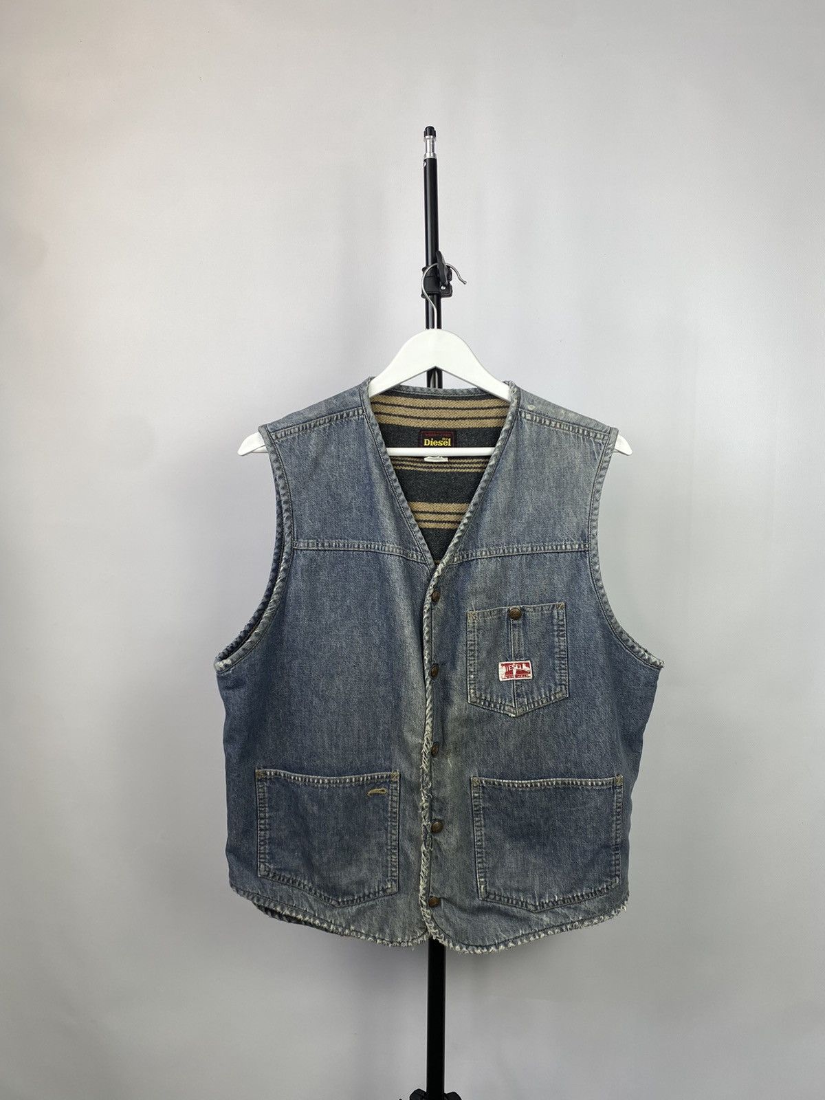 Y2K Achieve Diesel vintage Denim vests 90’s