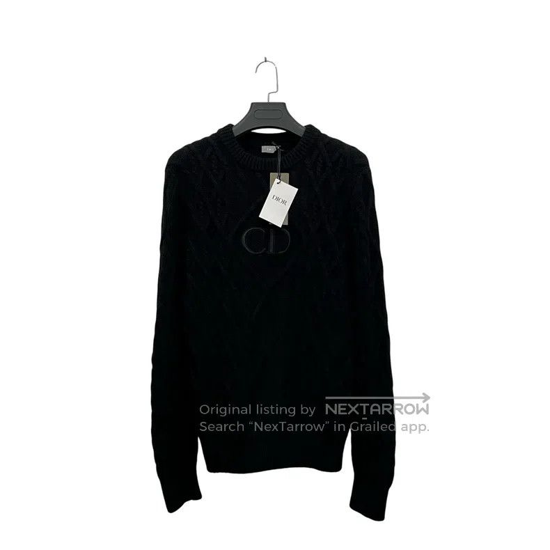 Dior Dior Black twisted knitted sweater Size US XS / EU 42 / 0 - 1 Thumbnail