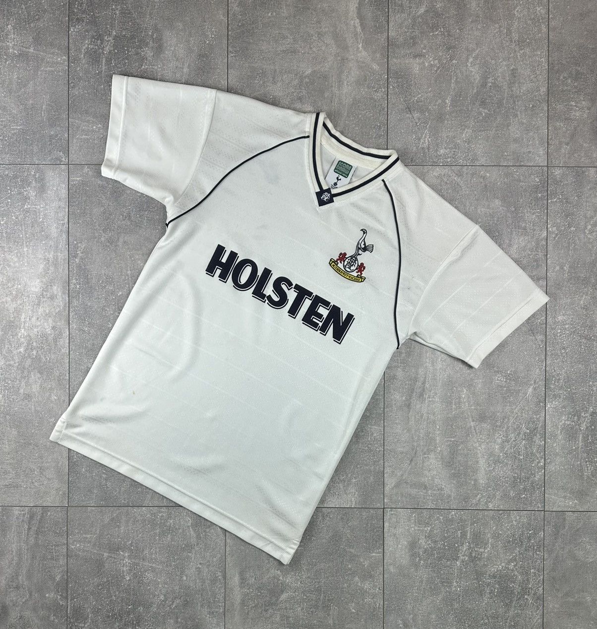 Other Score Draw Tottenham Hotspur 1991 Home Soccer Jersey Shirt Size US S / EU 44-46 / 1 - 1 Thumbnail