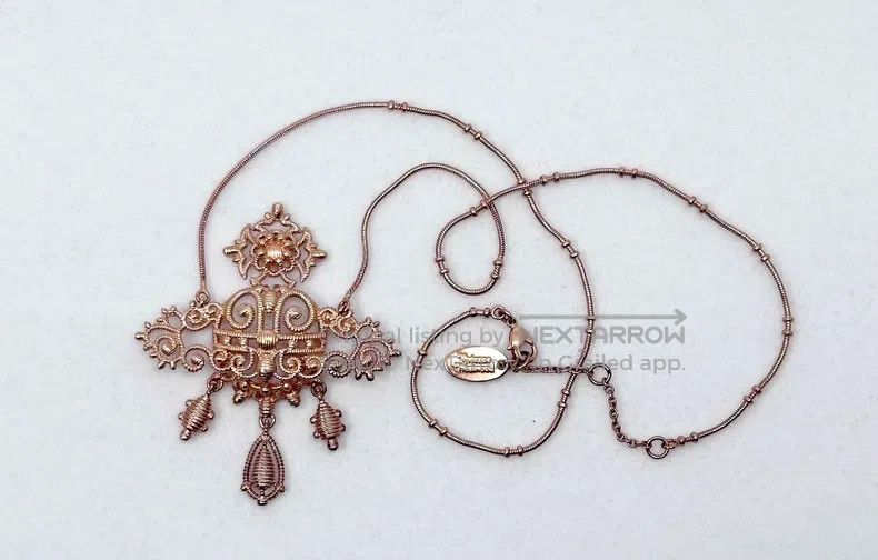 Vivienne Westwood vivienne westwood Rare Isolde series rose gold woven neckl Size ONE SIZE - 1 Thumbnail
