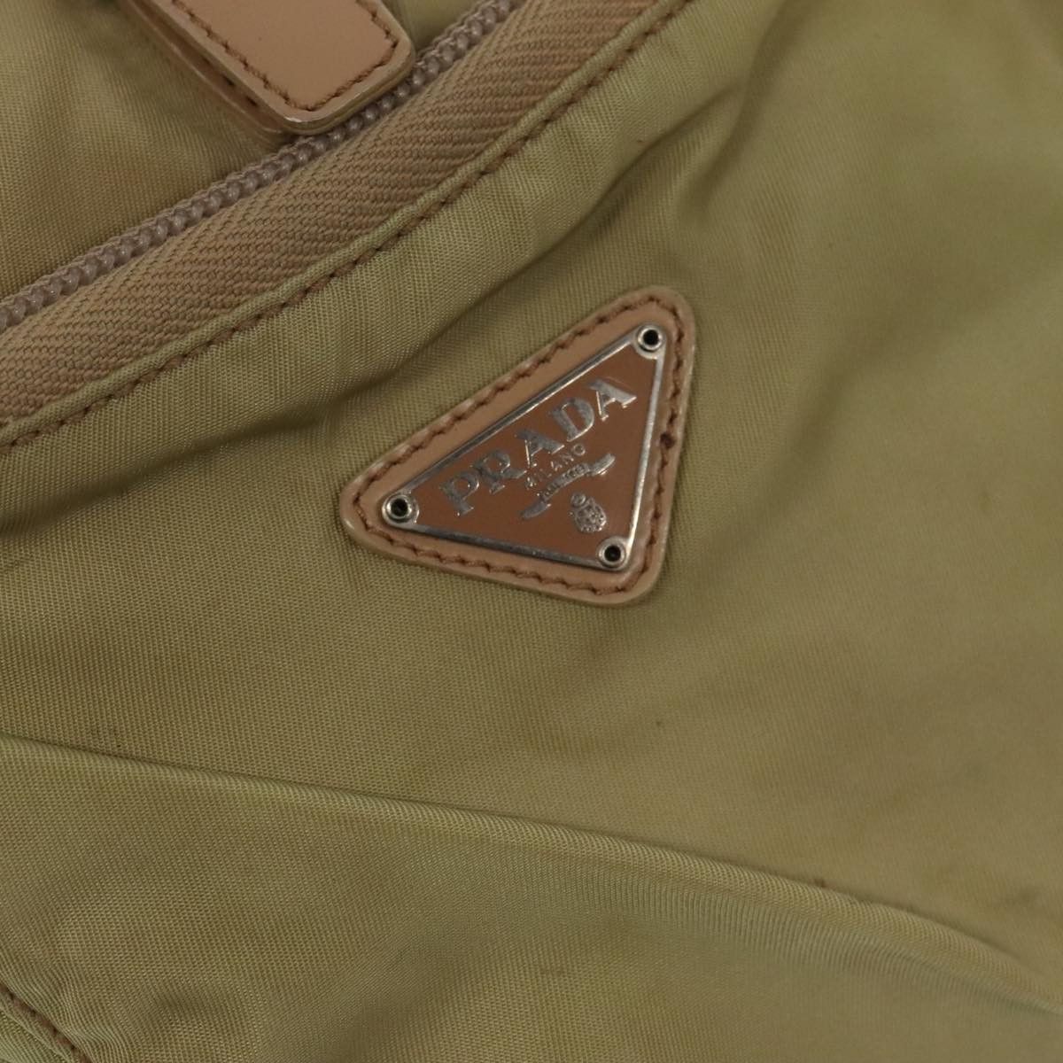 Prada PRADA Backpack Nylon Khaki Silver Size ONE SIZE - 14 Thumbnail