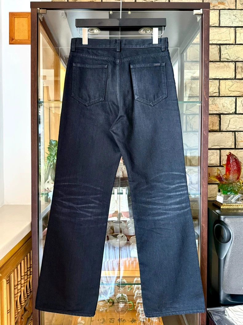Saint Laurent Paris Saint laurent paris 23ss smoky black cat whisker wash strai Size US 30 / EU 46 - 3 Thumbnail