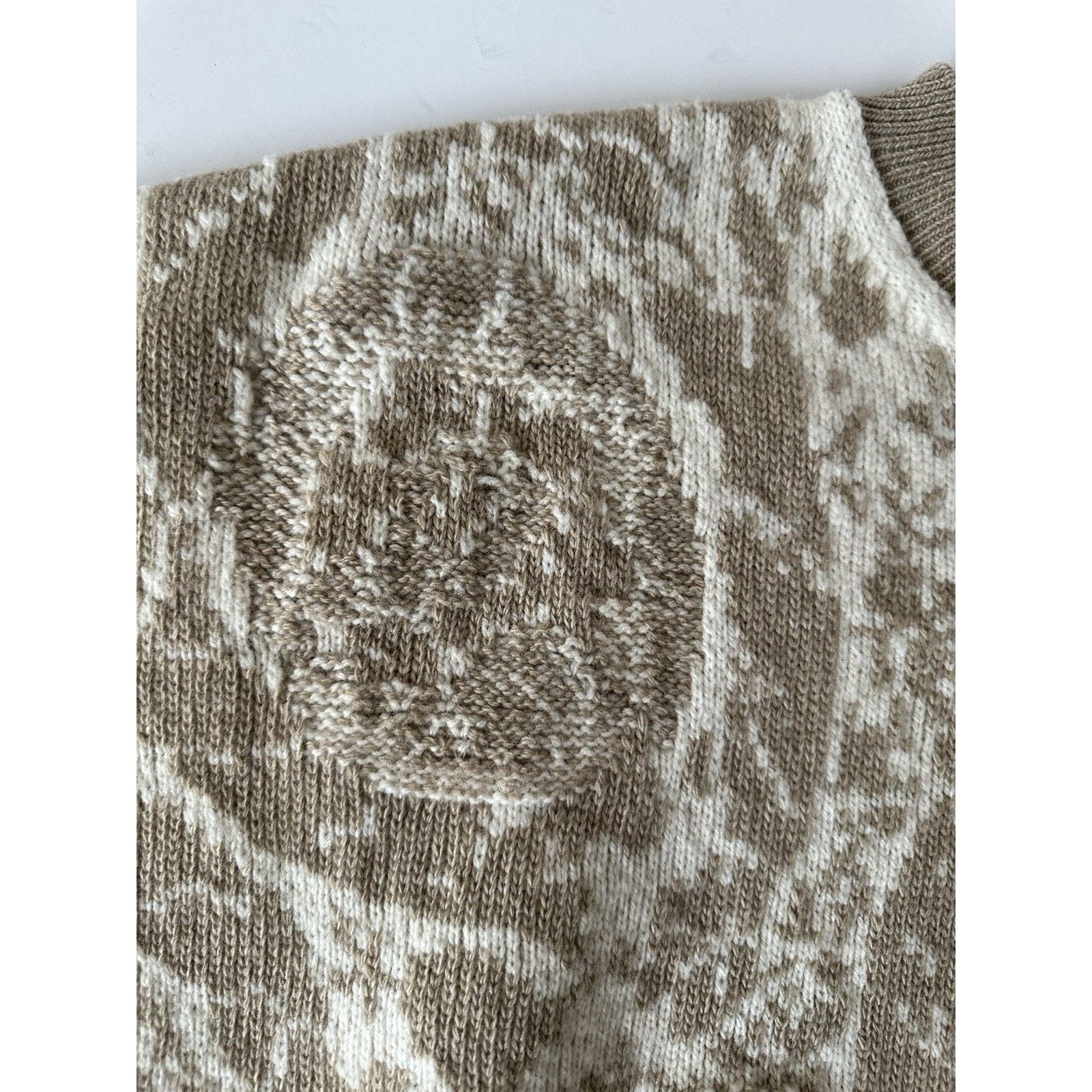 Versace Versace Barocco Wool Knit Sweater Beige 44 US 1013400 Size US S / EU 44-46 / 1 - 11 Thumbnail