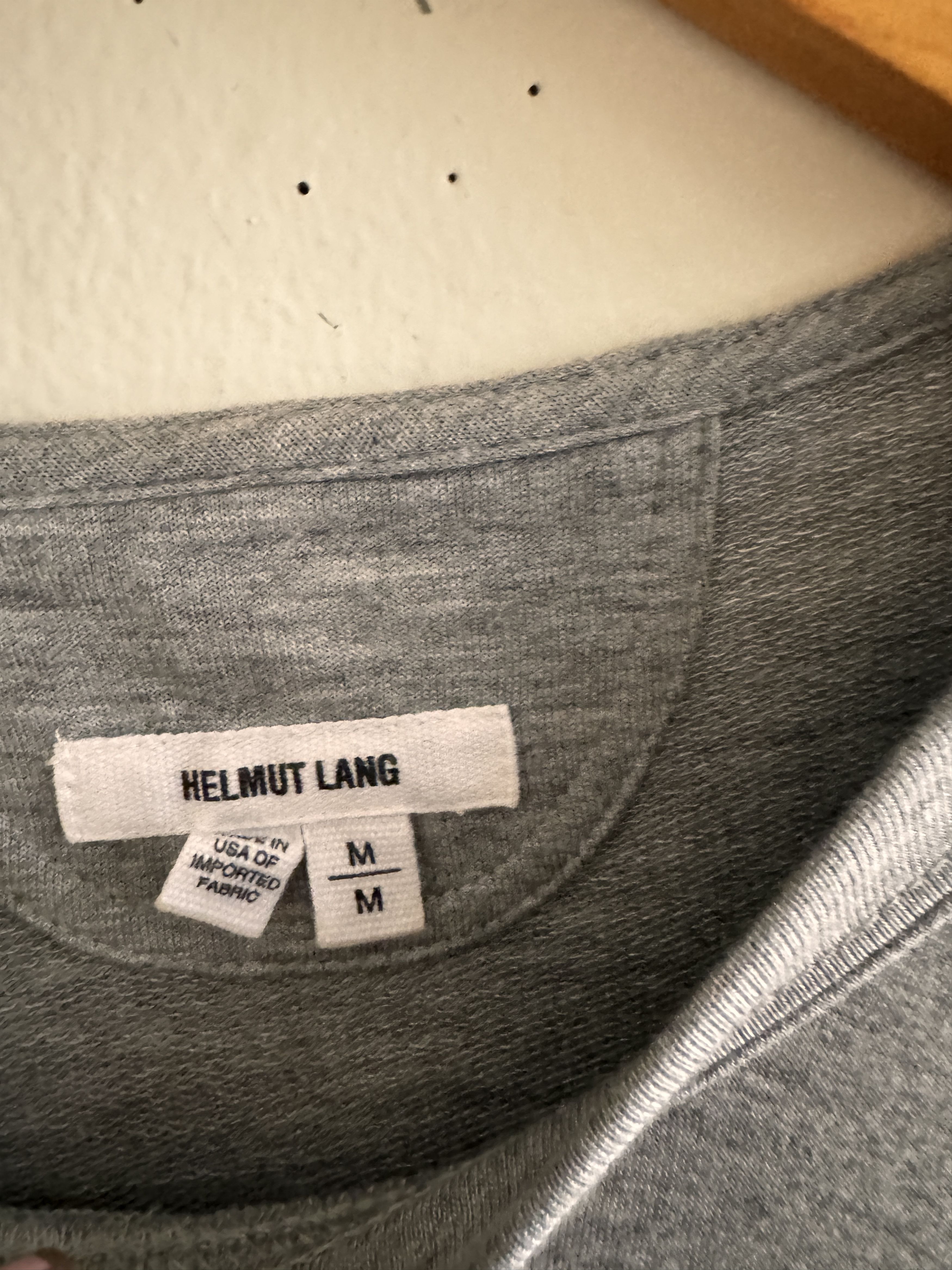 Helmut Lang HELMET LANG HEATHER GREY TSHIRT SIZE M Size US M / EU 48-50 / 2 - 2 Thumbnail