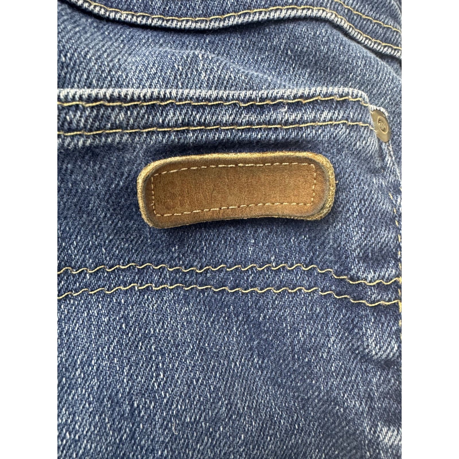Other 1970s Vintage Sansabelt Jeans Blue High Rise Built-In USA 28 Size 28" / US 6 / IT 42 - 11 Thumbnail