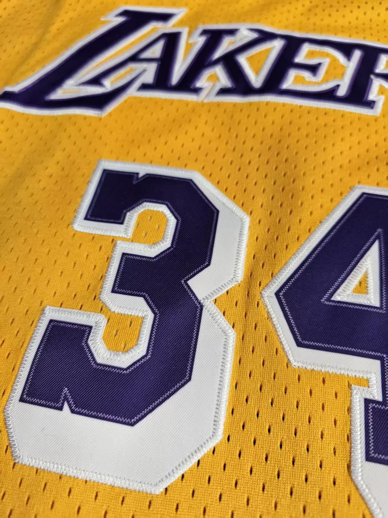 NBA #34 Shaquille O'Neal Jersey Laker 1996 97 Size US L / EU 52-54 / 3 - 5 Thumbnail